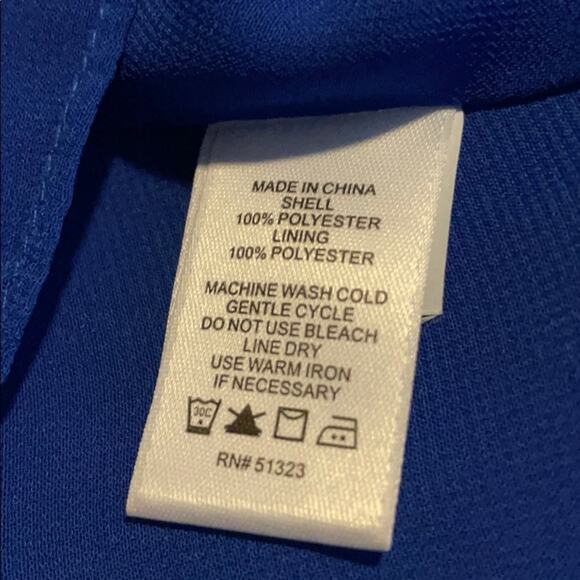 CeCe Tiered Maxi Dress Royal Blue Size 2 - Picture 7 of 7